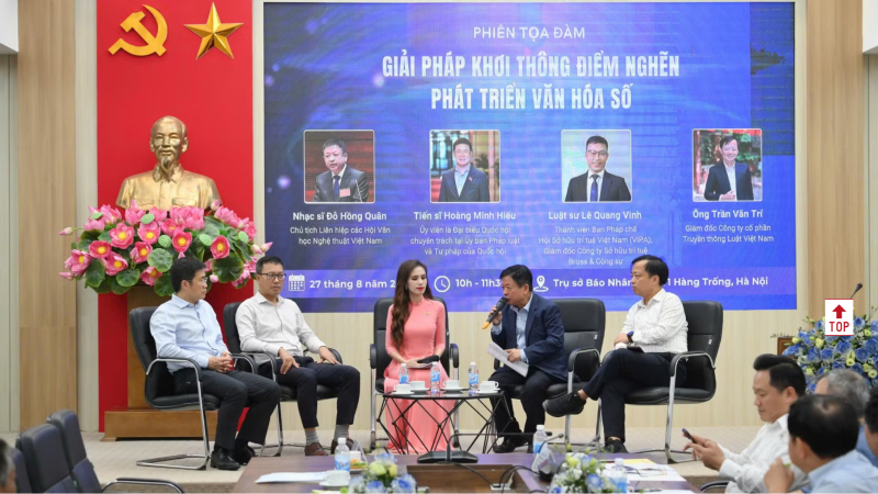 Bảo hộ quyền sở hữu trí tuệ để nhằm phát triển bền vững nền văn hóa số Việt Nam. (Ảnh: THẾ ĐẠI)