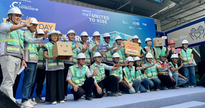 Những phần quà được Coteccon mang xuống tận các công trường để trao tặng cho nhân viên, công nhân, giúp họ thêm gắn kết và nỗ lực phát triển.