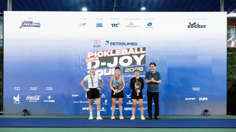 Trang Huỳnh trở thành VĐV Việt Nam đầu tiên vô địch đơn nữ Pro tại D-Joy Pickleball Tour.
