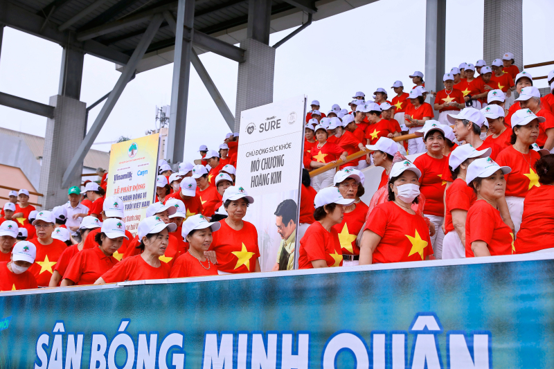 Vinamilk Sure đồng hành cùng người cao tuổi lan tỏa tinh thần sống vui, sống khỏe tại chương trình. Ảnh: Vi Nam