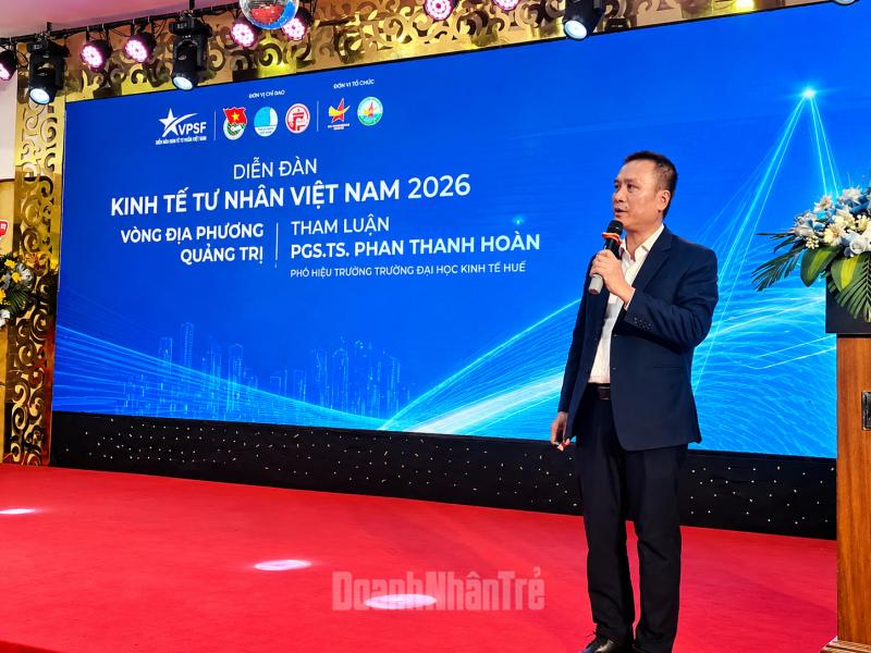 PGS. TS Phan Thanh Hoàn, Phó Hiệu trưởng Trường Đại học Kinh tế - Đại học Huế (Ảnh: Phan Chính)