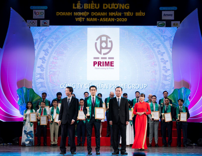 Prime vinh dự nhận giải thưởng Doanh nghiệp tiêu biểu Asean. Ảnh: TL