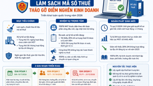 Ngành thuế mở chiến dịch 'Làm sạch mã số thuế - Tháo gỡ điểm nghẽn kinh doanh'