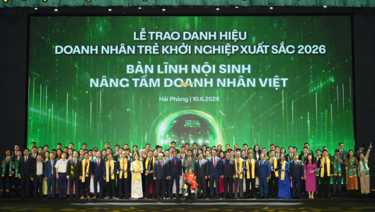 Lễ trao danh hiệu Doanh nhân trẻ khởi nghiệp xuất sắc 2026: Bản lĩnh nội sinh - Nâng tầm doanh nhân Việt