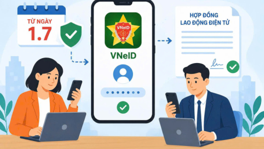 Từ ngày 1/7, doanh nghiệp phải sử dụng VNeID để giao kết và quản lý hợp đồng lao động điện tử