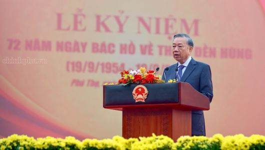 Phát biểu của Tổng Bí thư, Chủ tịch nước Tô Lâm tại Lễ kỷ niệm 72 năm Ngày Bác Hồ về thăm Đền Hùng
