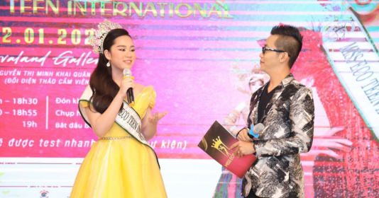 Hoa hậu Bella Vũ Huyền Diệu tái xuất sau đăng quang 'Miss Eco Teen International'